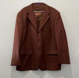 VINCI Men's Cognac Classic-Fit Suit Jacket